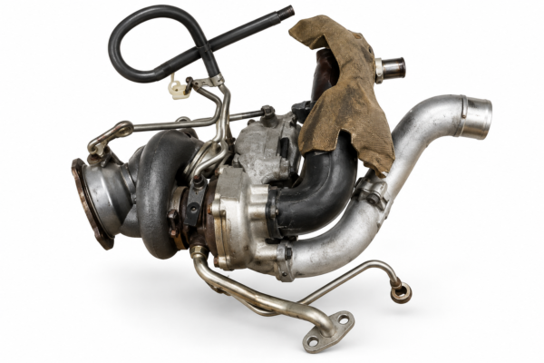 Industrial Turbocharger Assembly on White Toyota Land Cruiser & Lexus LX600 Left Side Turbo Charger – V35A-FTS 3.5L Twin Turbo OEM 2021–2026