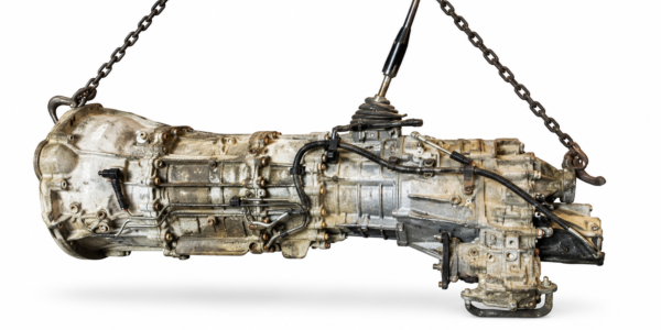 Suspended Weathered Automotive Transmission Mitsubishi 4N15 4WD Manual Transmission Gearbox (2500A675) for Sale UAE